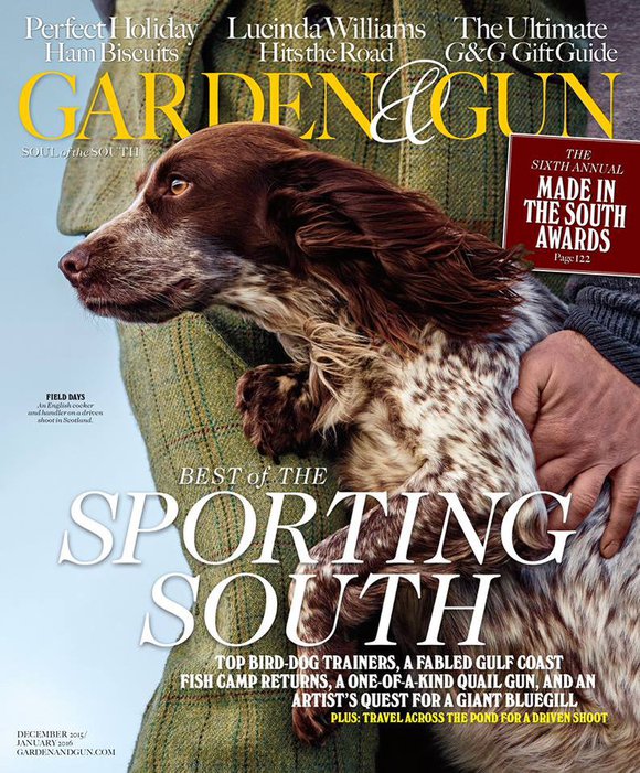Cover of the Day: Garden & Gun, December 2015/January 2016