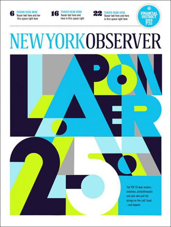 Cover of the Day: New York Observer, January 25, 2016
