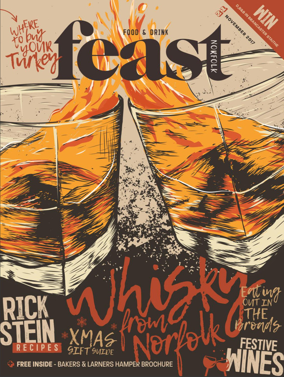 Cover of the day: Feast Norfolk magazine (UK), November 2017