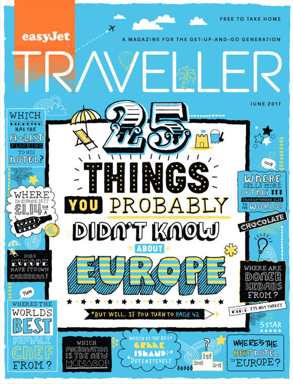 Cover of the day: easyJet Traveller, June 2017