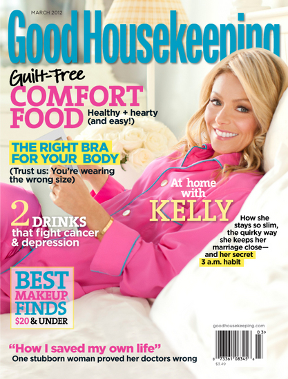 Good Housekeeping featuring Kelly Ripa, March 2012