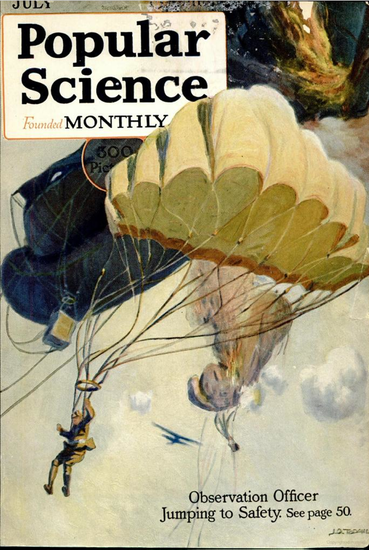 Popular Science with a full color cover in 1917