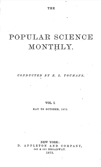 140 year old Popular Science, 1872