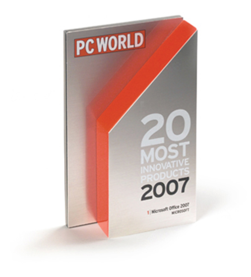 DMD developed a unique sculptural form for PC World's annual technology awards. 