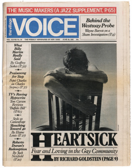 The Village Voice. Art director: George Delmerico.