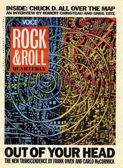 Rock & Roll Quarterly, Voice music supplement. Art director: Florian Bachleda, illustration: Gary Panter.