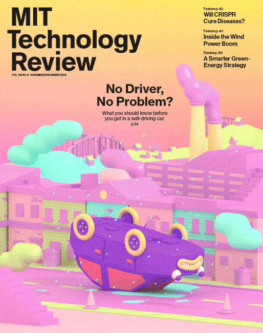 Cover of the Day: MIT Technology Review (US), November/December, 2016