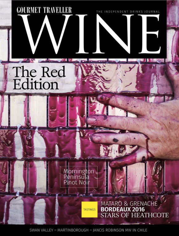 Cover of the day: Gourmet Traveller Wine Magazine (Australia), June-July 2017