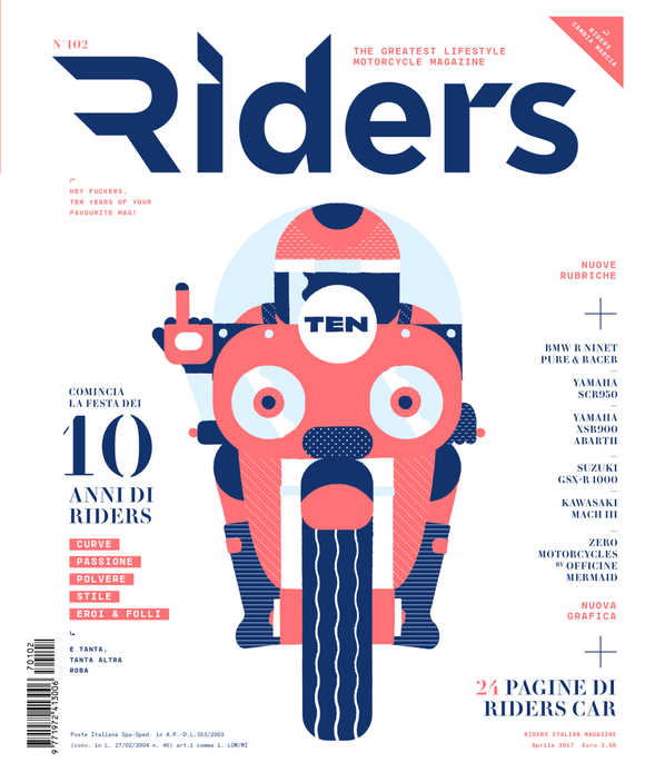 Cover of the Day: Riders Magazine, April 2017