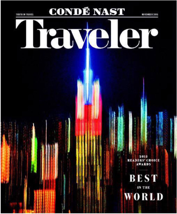 Cover of the Day: Conde Nast Traveler, November 2015 